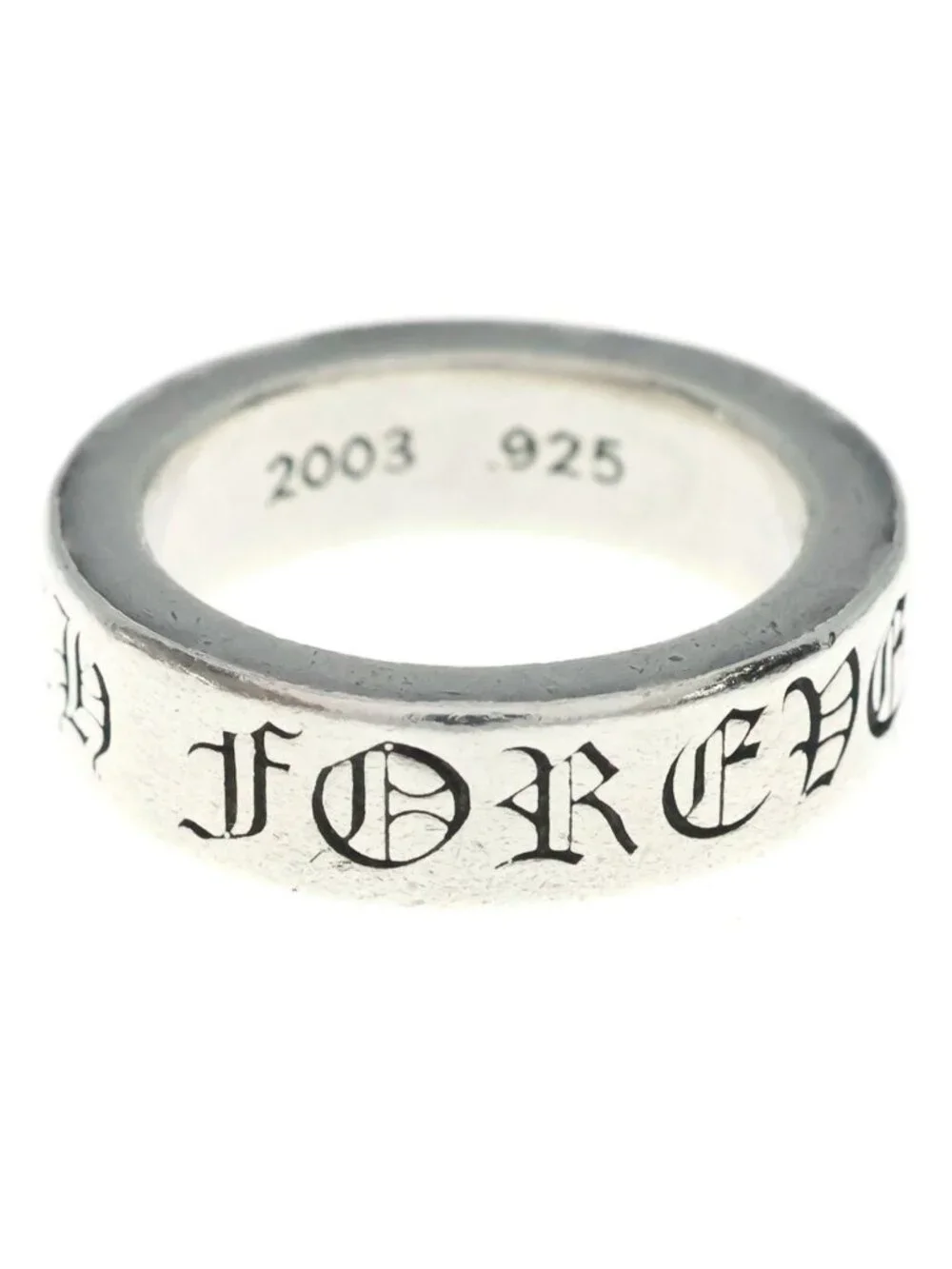 Chrome Hearts Spacer Forever Ring Silver